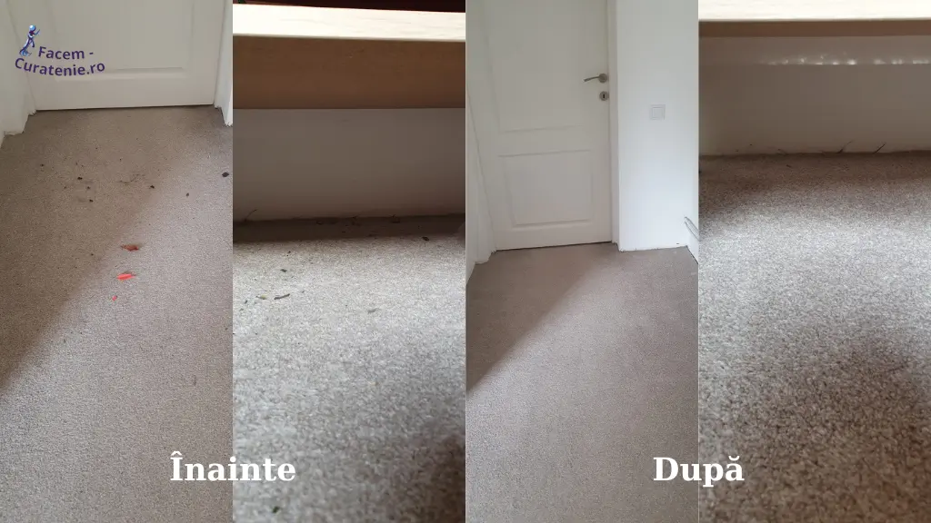 Inainte si dupa curatare mocheta la domiciliu in bucuresti