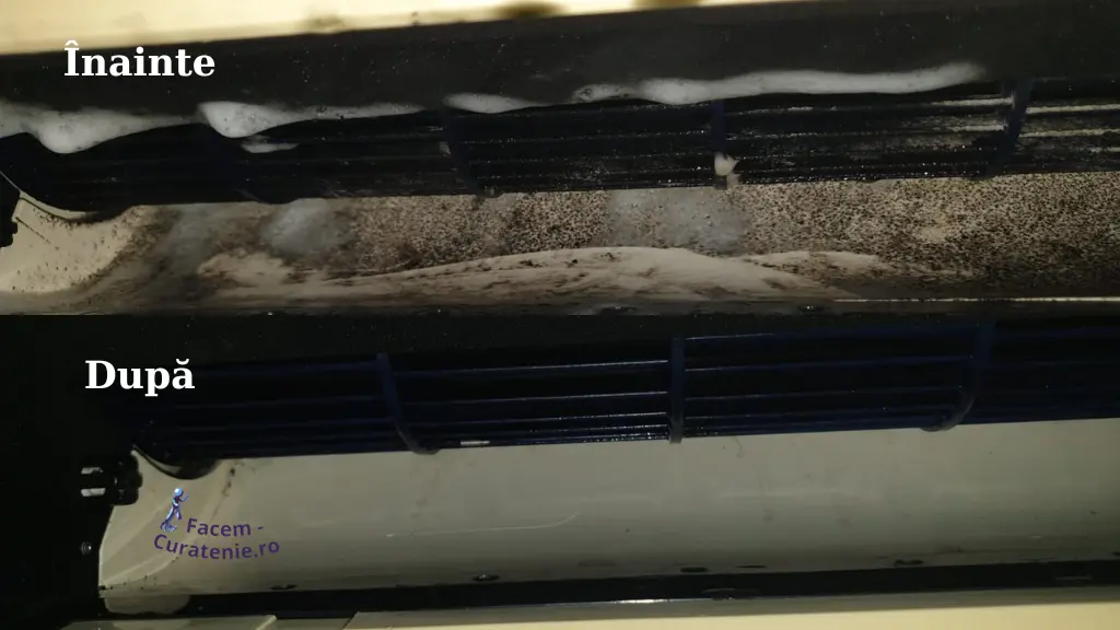 Inainte si dupa igienizare aer conditionat bucuresti